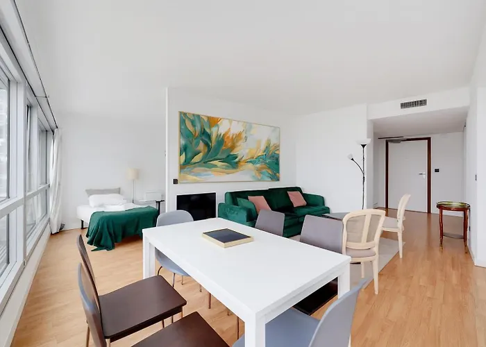 Eiffel Tower Grand 3 Panoramique Vue With Parking Апартаменты Париж